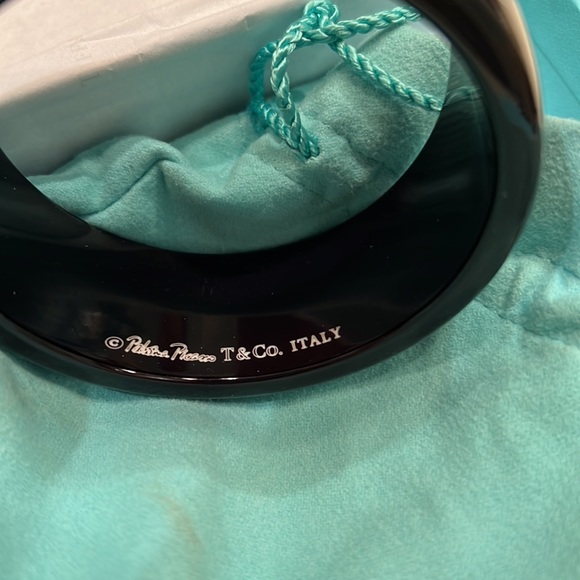 Tiffany & Co Paloma Picasso Marrakesh Zellige Black Resin Bangle Bracelet - Picture 5 of 5
